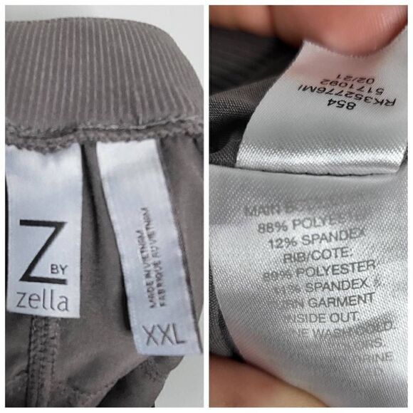 Z by Zella Gray Athletic Shorts Cuffed Hem Size XXL - Picture 9 of 9